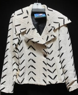 TIENDA HO MUDCLOTH COLLAR JACKET. Was 350.00