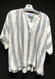 TIENDA HOCH84 COTTON LINEN PEASANT BLOUSE