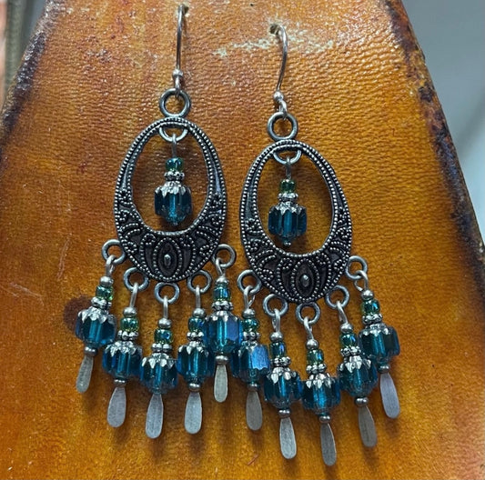 Hand beaded earrings